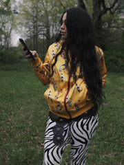 Load image into Gallery viewer, Pinup Cowgirl Bomber Jacket