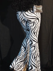 Load image into Gallery viewer, Zebra Print Flare Pants