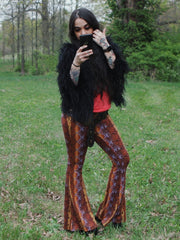 Load image into Gallery viewer, Multicolor Snake Print Flare Pants