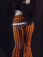 Load image into Gallery viewer, Rusty Stripes High Waist Bell Bottom Jeans - Lisa Lassi