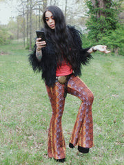 Load image into Gallery viewer, Multicolor Snake Print Flare Pants