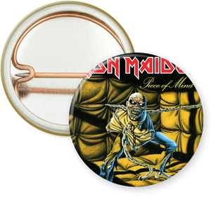 Iron Maiden Piece of Mind 1" Pin - Lisa Lassi