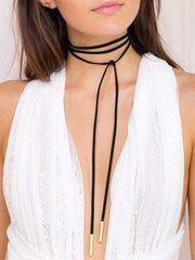 Load image into Gallery viewer, Leather Wrap Choker Necklace - Lisa Lassi