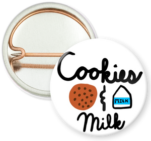 Sophia Jade Designs - Cookies and Milk 1" Pin - Lisa Lassi