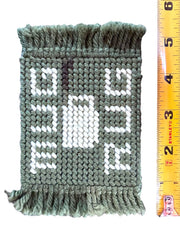 Load image into Gallery viewer, Vintage Handmade Plastic Canvas Mug Rugs Coasters Set Holder Olive Green
