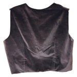 Load image into Gallery viewer, Vintage Style Handmade Brown Vest | Cropped | Lined | DIY / Layering Piece
