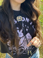 Load image into Gallery viewer, Jack O Lantern Bolo Tie - Orange
