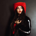 Load image into Gallery viewer, Red Heart Cowboy Hat
