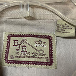 Load image into Gallery viewer, BJR Ranchwear Men’s Western Snap Button Shirt Greige Beige Gray L Cotton Blend
