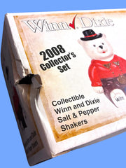 Load image into Gallery viewer, Winn-Dixie 2008 Collector Winn &amp; Dixie Western Bear Salt Pepper Shakers NIB