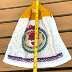 Load image into Gallery viewer, Vintage Crochet Hanging Kitchen Towel This Kitchen Is Seasoned With Love Retro
