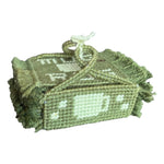 Load image into Gallery viewer, Vintage Handmade Plastic Canvas Mug Rugs Coasters Set Holder Olive Green

