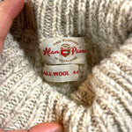 Load image into Gallery viewer, Alan Paine All Wool Chunky Ribbed Turtleneck Sweater Made in Hong Kong Size 44
