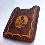 Load image into Gallery viewer, Harley-Davidson Tooled Leather Magnetic Money Clip Card Holder Belt Clip Biker
