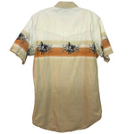 Load image into Gallery viewer, Cumberland Outfitters Western Pearl Snap Shirt Mens L Horse Print Short Sleeve - Lisa Lassi
