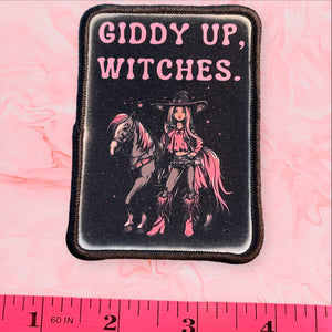 Giddy Up Witches patch