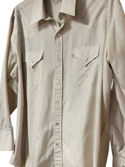 Load image into Gallery viewer, Sheplers Western Pearl Snap Shirt | Cream | Long Sleeve | Men’s 17.5 / XL