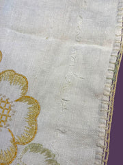Load image into Gallery viewer, Vintage Hand Embroidered Floral Table Runner Linen 36x11