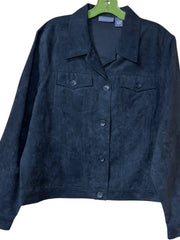 Load image into Gallery viewer, Relativity Vintage Faux Suede Jacket – Women’s Soft Touch Button Front, 90s/Y2K