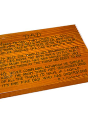 Load image into Gallery viewer, Vintage 1962 Giant Redwood Dad Poem Wall Plaque F. Plasman Father's Day