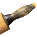 Load image into Gallery viewer, Vintage Solid Wood Rolling Pin Distressed Handles Primitive Farmhouse 18.5"
