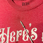 Load image into Gallery viewer, Reba “Fancy” Lyrics Graphic Tee Here’s Your One Chance Red Unisex Large
