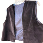 Load image into Gallery viewer, Vintage Style Handmade Brown Vest | Cropped | Lined | DIY / Layering Piece
