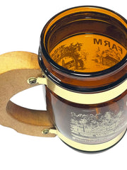Load image into Gallery viewer, Vintage Grant’s Farm Amber Glass Mug | St. Louis Missouri Souvenir Stein