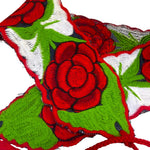 Load image into Gallery viewer, Mexican Style Red Rose Embroidered Sash Belt Floral Wrap Tie Boho 79"
