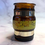 Load image into Gallery viewer, Vintage Opryland USA Nashville Amber Glass Mini Mug Toothpick Holder Souvenir
