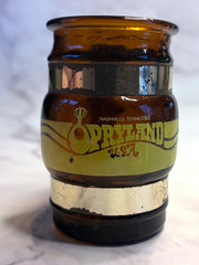 Load image into Gallery viewer, Vintage Opryland USA Nashville Amber Glass Mini Mug Toothpick Holder Souvenir