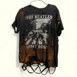 Load image into Gallery viewer, Heavily distressed Beatles Abbey Road shirt
