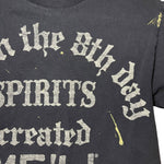 Load image into Gallery viewer, Hand-Cropped Distressed Meili Spirits Tee – Crackle Ink, Size S
