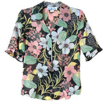 Load image into Gallery viewer, 🌼 BFA Classics Sheer Floral Button-Up Blouse – Size Small
