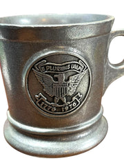 Load image into Gallery viewer, Vintage Pewter Mug with American Eagle Seal “E Pluribus Unum” USA Made