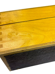 Load image into Gallery viewer, Vintage Dovetail Wood Recipe Box w/ New Cards &amp; Dividers Kitchen Organizer
