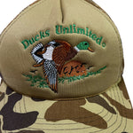 Load image into Gallery viewer, Vintage Ducks Unlimited Mallard Duck Camo Trucker Snapback Hunting Hat
