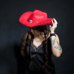 Load image into Gallery viewer, Red Heart Cowboy Hat
