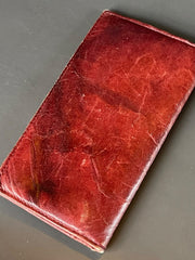 Load image into Gallery viewer, Vintage ROLFS Cowhide Leather Wallet Burgundy Oxblood Long Organizer Western