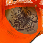 Load image into Gallery viewer, John Deere Camo Blaze Orange Mesh Trucker Hat Patch Snapback Hunting
