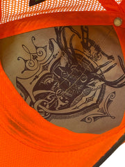 Load image into Gallery viewer, John Deere Camo Blaze Orange Mesh Trucker Hat Patch Snapback Hunting