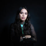 Load image into Gallery viewer, Turqoise Stone Bolo Tie
