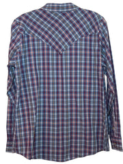 Load image into Gallery viewer, Wrangler Womens Pearl Snap Western Plaid Shirt Medium Long Sleeve - Lisa Lassi