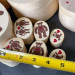Load image into Gallery viewer, Vintage 10pc Wooden Teddy Bear Nesting Boxes Hand Painted Taiwan
