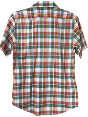 Load image into Gallery viewer, Vintage Roebucks Plaid Button Up Shirt Men’s Medium Short Sleeve Western