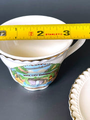 Load image into Gallery viewer, Vintage Rock City Gardens Lookout Mountain TN Cup Saucer Souvenir Set