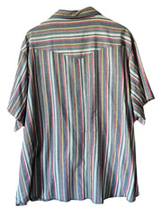 Load image into Gallery viewer, Vintage Wrangler Western Shirt 4XL? Pearl Snap Striped Workwear Distressed Worn