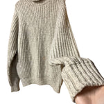Load image into Gallery viewer, Alan Paine All Wool Chunky Ribbed Turtleneck Sweater Made in Hong Kong Size 44
