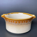 Load image into Gallery viewer, Vintage Mikasa Japan Stoneware Serving Bowl Brown Drip Glaze 1970s
