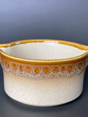 Load image into Gallery viewer, Vintage Mikasa Japan Stoneware Serving Bowl Brown Drip Glaze 1970s